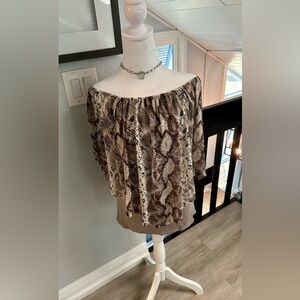 Super Versatile Multi Way Snake Print Top